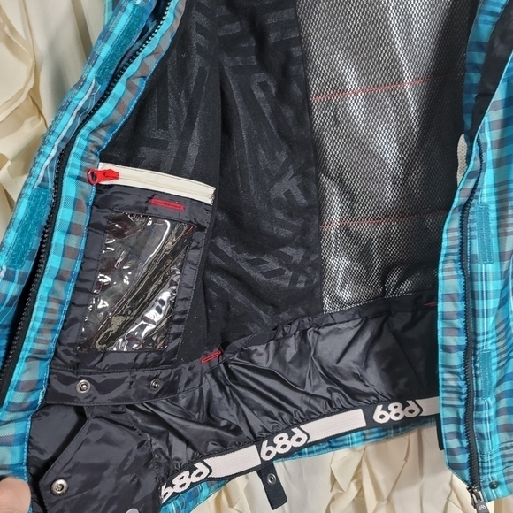 686 Ski Snow Coat Blue Plaid Waterproof Insulated Women's Small Thermal Rating 8 - Picture 9 of 12
